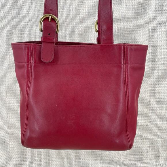 Coach Vintage (1997) Waverly‎ Soho Buckle Bag, C7C-4157 Red Leather, Classic - Picture 6 of 8